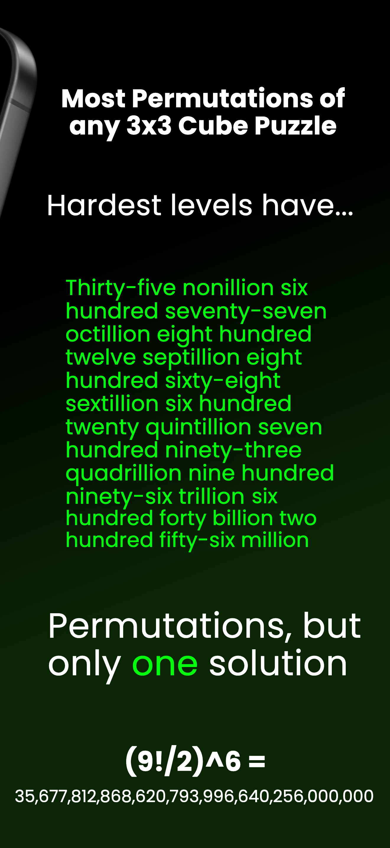 Most Permutations of any 3x3 Cube Puzzle